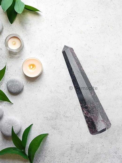 WholesaleGemShop 3 Inch Gemstones Obelisk Tower Jumbo Facet Aura Rock Crystal Natural Polished Earth Wand Spirit