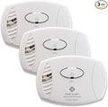 First Alert CO606, Plug-In Carbon Monoxide (CO) Detector, Hardwired Alarm with Battery Backup, 3-Pack