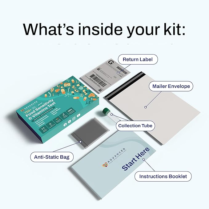 AFIL Upgraded 750+ Foods, Drinks, Vitamins, at-Home Wellness Test Kit, Trusted Hair Analysis for Adults & Kids, at-Home Health Non-Invasive, Gluten Wellness Insights