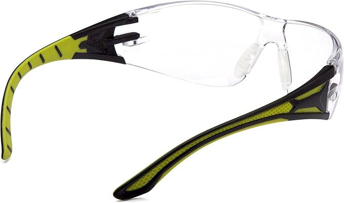 Pyramex Endeavor Plus Safety Glass Black/Gray Frame With Foam Padding Clear H2MAX Anti-fog Lens