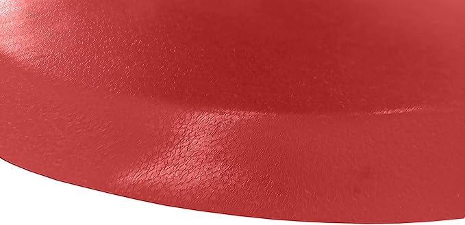 Rhino Mats, Rhino Hide Salon Mat, Non-Slip Standing Cushioned Comfort Anti-Fatigue Mat for Salon, Barbershop, or Spa (Red Semi-Circle, 3' x 5' x 7/8")