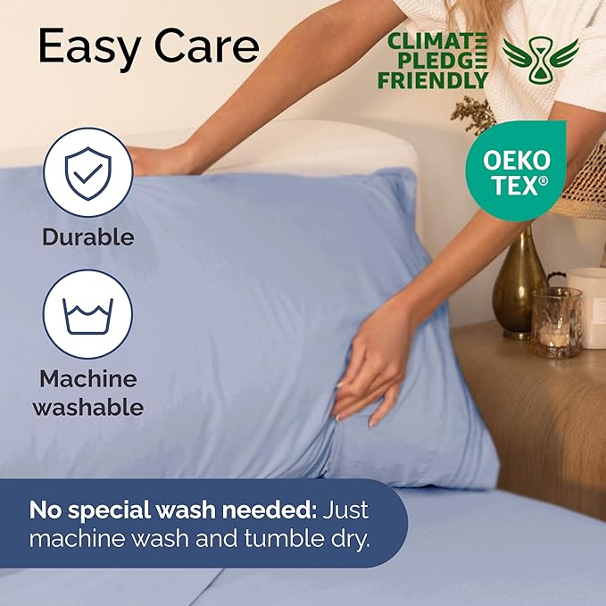 Twin Size 3 Piece Sheet Set - Extra Soft, Breathable & Cooling Sheets - Hotel Luxury Bed Sheets for Women & Men - Deep Pockets, Easy-Fit & Wrinkle-Free Sheets - Light Dusty Purple Oeko-Tex Bed Sheets