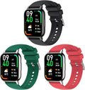 Harikiri 22mm Silicone Bands Compatible with Popglory/Fitpolo/FITVII/Gydom/Woneligo/ENOMIR/TOOBUR/Veryfit/Poounur/RUIMEN,Quick Release Watch Strap for Men Women