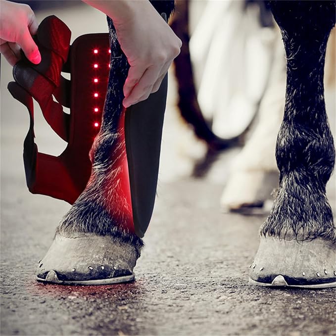LED Red Light Therapy Device for Horse Leg Pain, Horse Near Infrared Therapy Wrap Portable Deep Light Therapy for Horse Muscle Recovery