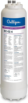Culligan RC-EZ-4 Premium Water Filtration Replacement Cartridge for Under-Sink, Refrigerator, & RV Systems - EZ Change Water Filter System (500 Gallon Life)