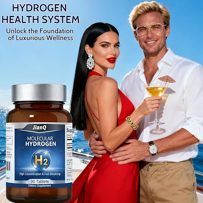 Hydrogen Water Tablets - Molecular Hydrogen Tablets for Drinking Water, Unflavored 12 PPM H2 Tabs with Magnesium - 90 Fast-Dissolve Tabs for Energy, Focus & Antioxidant Support