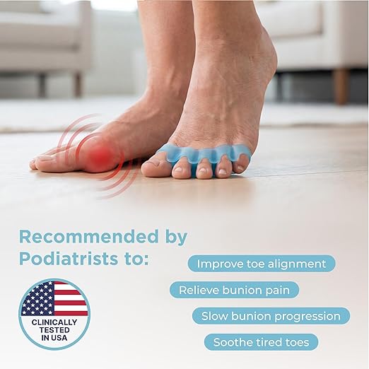 Mind Bodhi Toe Separators/Toe Spacers - For Men and Women - Large Size – Blue