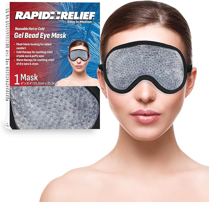 Reusable Hot or Cold Gel Bead Eye Mask