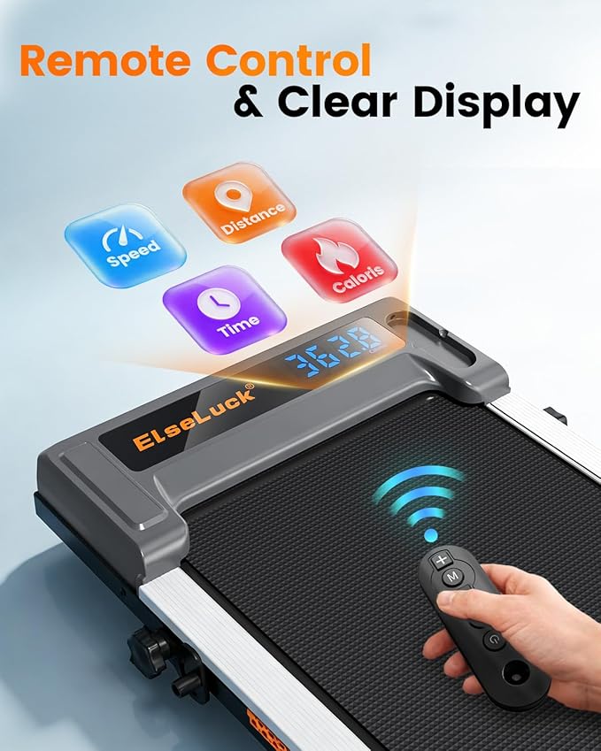 Walking Pad with Incline and Handle Bar, 2.5 HP Quiet Walking Pad Treadmill with 265 LBS Capacity, Portable Under Desk Treadmill, Foldable Treadmills for Home Office