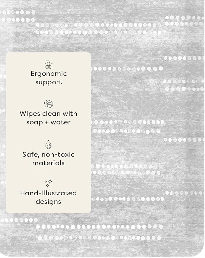 House of Noa Nama Standing Mat – Anti-Fatigue Cushioned Kitchen Mats for Floor | Ergonomic Bounce-Back Foam Kitchen Mats | Anti-Fatigue Mats for Kitchen & Standing | Aspen Dove | 22"x72"
