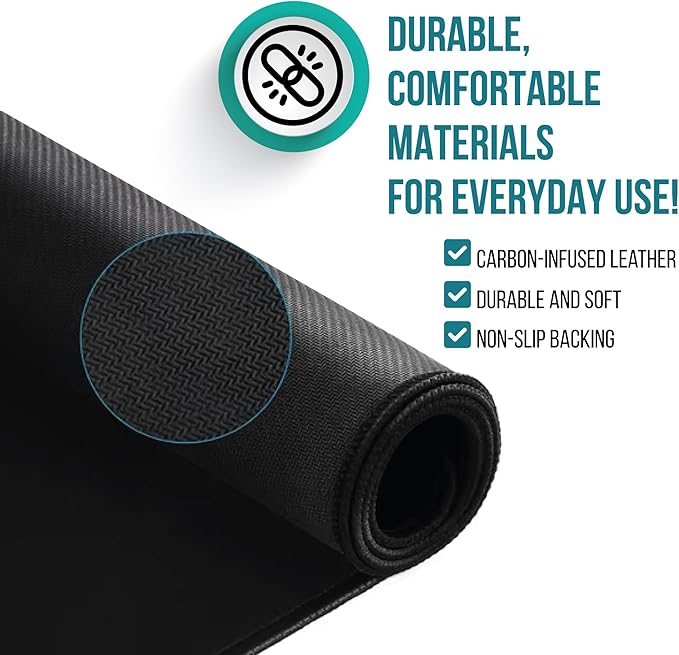 Grounding Mat for Feet - Earthing Pad Kit Earth Ground Therapy for Improved Sleep Better Sleeping Reduced Pain - Earth Grounded Mouse Pads Health Wellness Mats for Bed Desk Chair Yoga