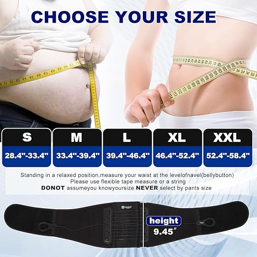 Back Brace for Lower Back Pain Relief with Pulley System,Lumbar Support Belt for Men & Women with Bionic Support System, Ergonomic Design and Lightweight Skin Friendly Material (S)