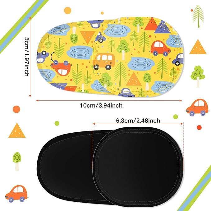 Newcotte 12 Pcs Eye Patch for Kids Toddler Reusable Adjustable Girls Boys Eyepatch for Glasses Left or Right Eye Patch, Assorted Patterns(Fresh)