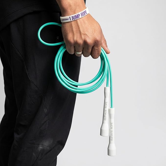 Elevate Rope Professional Beaded Jump Rope - 3m Adjustable, Quality Beads & Poly Cord - For Freestyle, Cardio & Tricks - All Levels & Indoor/Outdoor Use