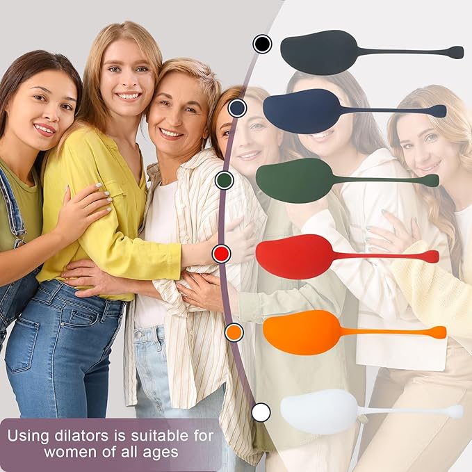 Geiserailie 6 Pcs Pelvic Floor Exercise Trainer Pelvic Floor Muscle Strengthening Weights 6 Different Weights Tightening Strengthen Bladder Training Kit for Women Beginners Advanced