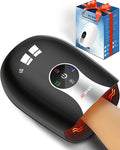 Hand Massager with Heat and Compression : Cordless Heated Hand and Wrist Massager for Palm, Fingers, and Comfort Relief – 4 Modes 6 Intensities, Portable Rechargeable, Wife Husband (Black)