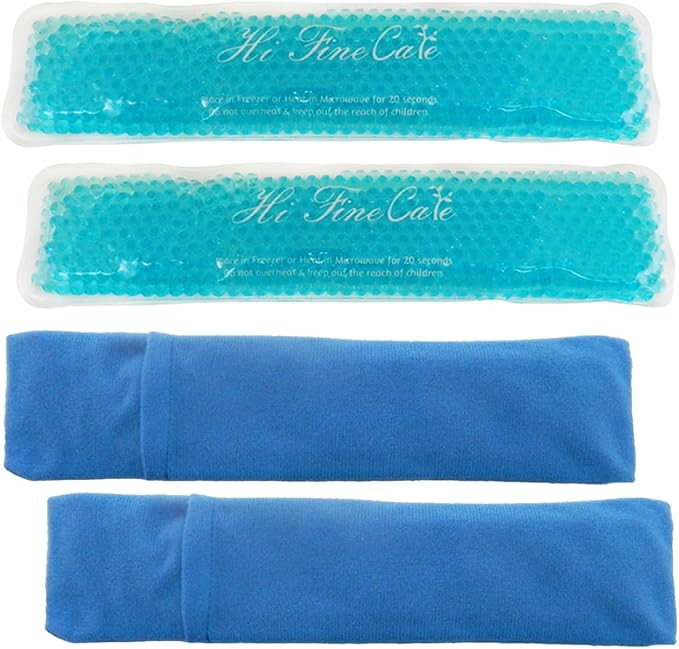 Perineal Cooling Pad for Postpartum Recovery, Extra Durable Gel Cold Packs for Hemorrhoids & C-Section Relief, 2 Reusable Ice Packs & 2 Washable Covers, New Mom Gift