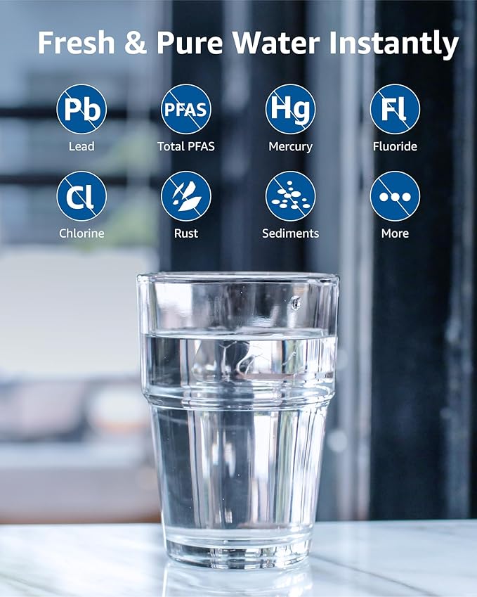 Compatible with Zero Pitchers and Dispenser, 0 TDS Premium Filtration, Fit for ZR-001 ZR-004 ZP-006 ZR-017 ZS-008 Filters, reducing Lead, Chromium, and Contaminants, 4 Pack