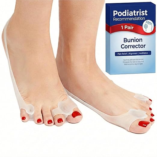 Bunion Corrector for Women and Men - Podiatrist Recommended, Toe Straightener for the Thumb and Little Toe, Foot Alignment and Pain Relief(1 Pair)