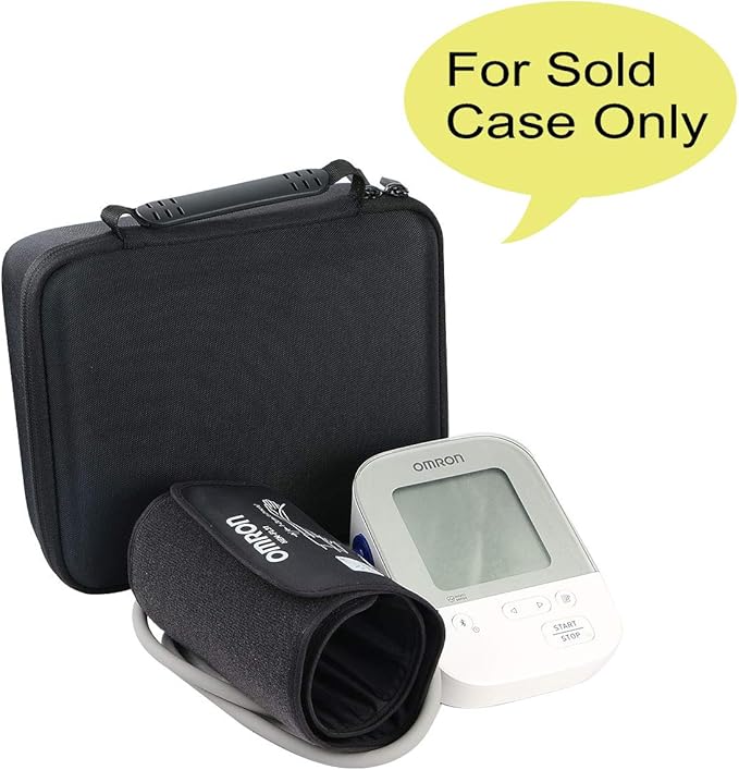 co2CREA Hard Case for OMRON Silver M4 Blood Pressure Monitor Upper Arm Cuff BP5250 BP7250 HEM-7156 HEM-7155T, Portable Travel Case Replacement