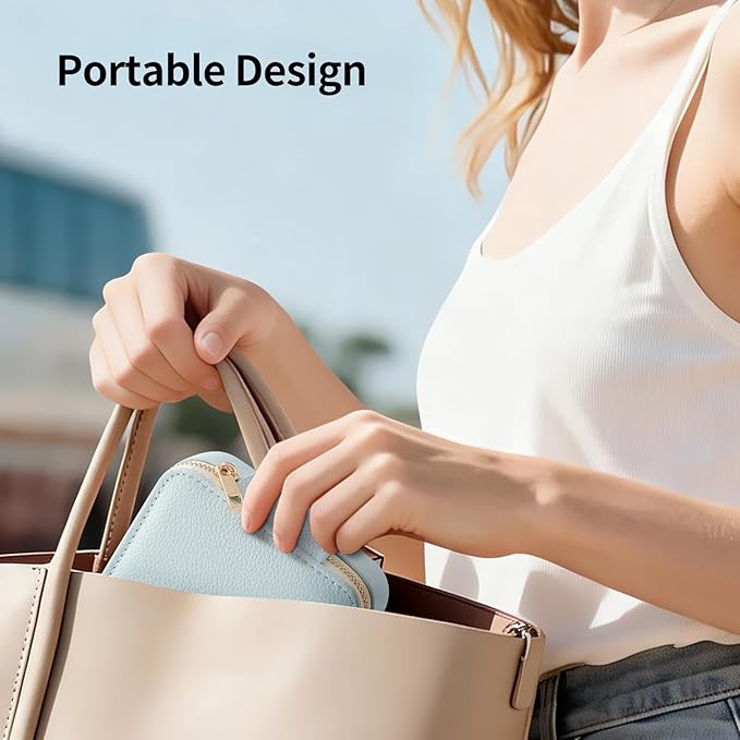 Genuine Leather Travel Pill Organizer Box Case 1 Times a Day for Purse for Women, Cute Medicine Pill Holder Containers for Vitamin Small Weekly Daily 7 Day Am Pm Pill Organizer(Vintage Brown)