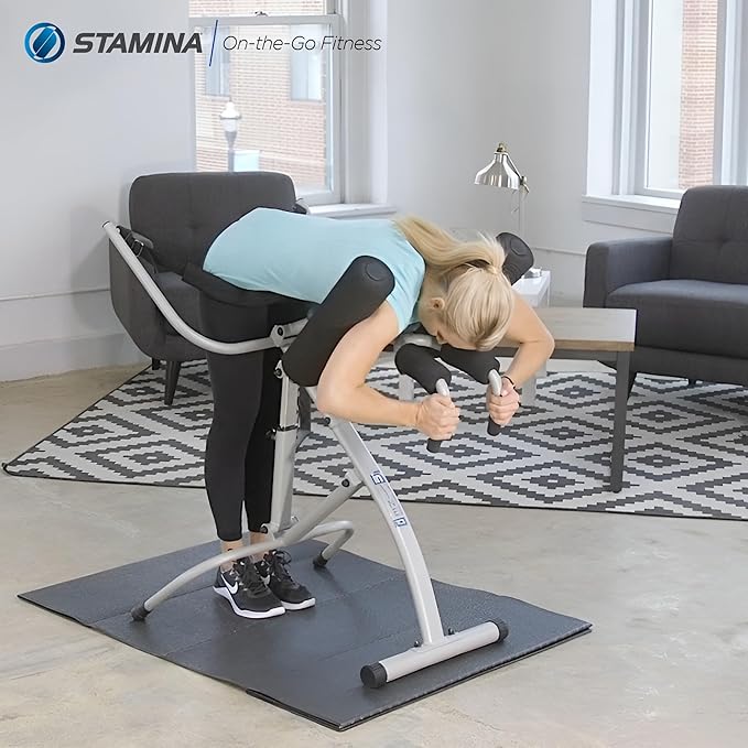 Stamina InLine Traction Control System, Back Pain Relief & Spine Decompression Machine - Stretching and Exercise Equipment for Home and Gym Workout - Portable Lower Body Fitness Stretcher