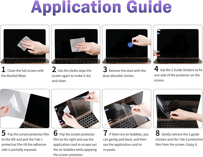 F FORITO 2-Pack Anti Blue Light Screen Protector Compatible with 2022 MacBook Pro 13" with M2 Chip & MacBook Air 13" Model A1932 A2179 A2337 M1, Anti Glare & Anti Scratch Matte Laptop Screen Filter