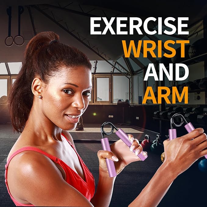 Grip Strength Trainer Set, 50-350LB, Wrist Forearm Strengthener, Metal No Slip, Hand Grip Gripper Strengthener for Strength Training and Exercise, Hand Workout Squeezer Grip Strength