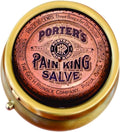 Apothecary Vintage Pain King Salve Brass Pill Box