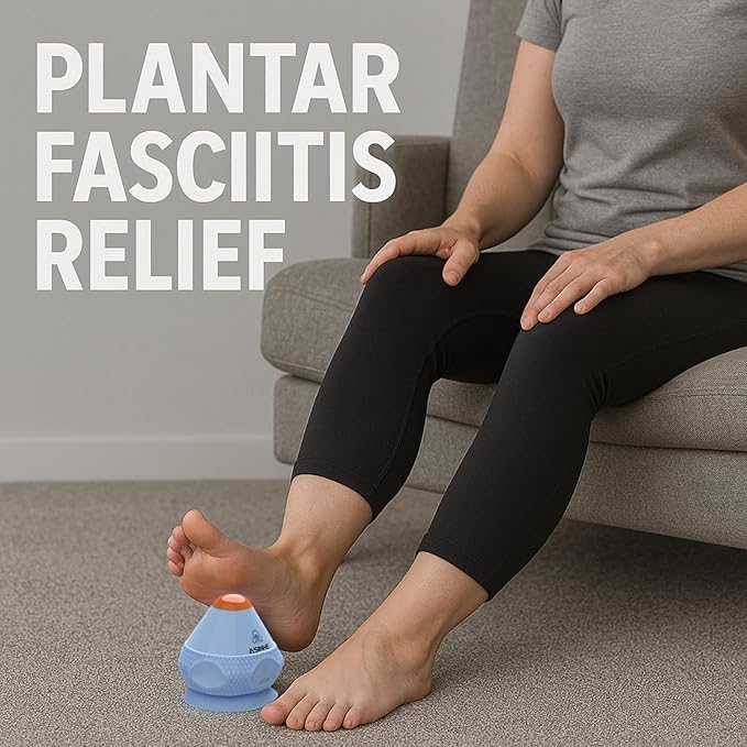 Vibrating Massage Ball with Heat & Suction Cup, Self-Massage Tool for Deep Tissue Muscle Relief, Hands-Free Physio Recovery for Back, Neck, Legs, Portable Heated Trigger Point Massager