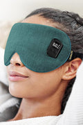 Heated Eye Mask for Dry Eyes: Warm Compress for Digital Tired Eyes, Stye Relief - Cordless, Adjustable Heat & Timer Settings - Airplane/Road Travel, Sleep aid, Office nap Green