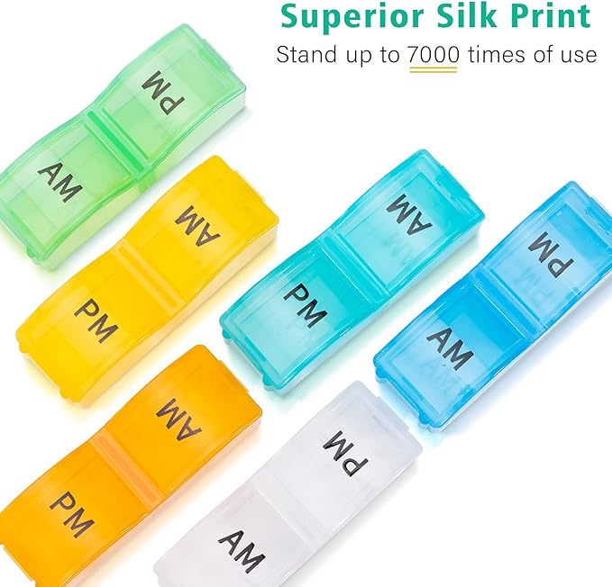 Monthly Pill Organizer For 30 Day, 2 Times a Day, One Month Pill Case AM PM, Travel 4 Week Pill Box, 31 Day Pill Medicine Container Vitamins Holder for Fish Oil, Medications and Supplements