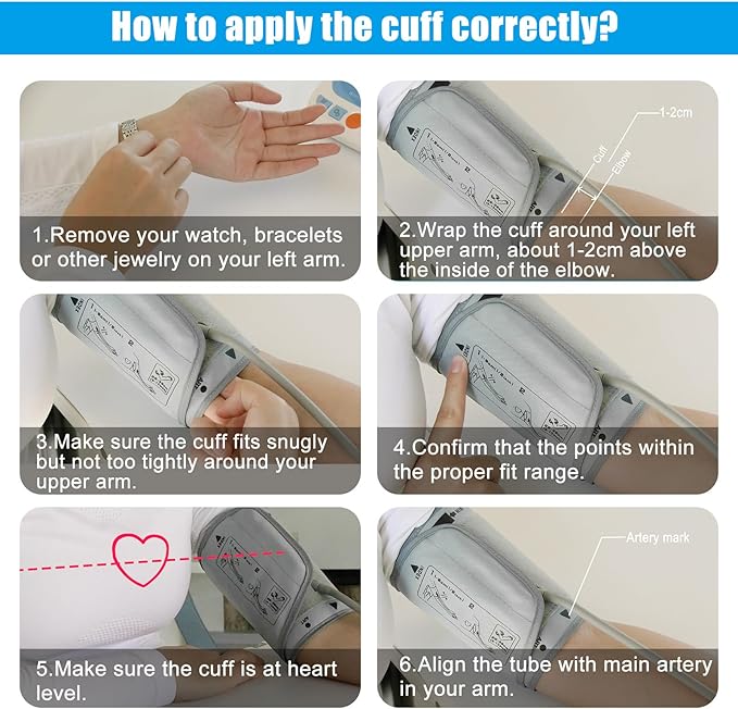 Y003T1 Extra Large Blood Pressure Cuff, 17-21inch XL Blood Pressure Cuff for Big Arms Compatible with Omron BP5100 BP5250 BP5450 BP7100 BP5350 BP7350 BP7250, Tailored Fit for Tapered Arms