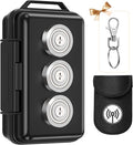 Yimaut Upgraded Magnetic Key Box for Under Car, Hide A Key Magnetic Car Key Hider with Faraday Bag, Waterproof, Black