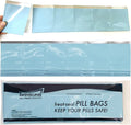 Mansung M 600 - Mylar Heat Seal Pill Bags 2.7x3.5 inch/Sky Blue - Mylar Aluminum Foil Pillsuite Organizer Packets with Notch Easy Tear Smell Proof Packaging Food Storage Heat Sealable Open Top Pouch
