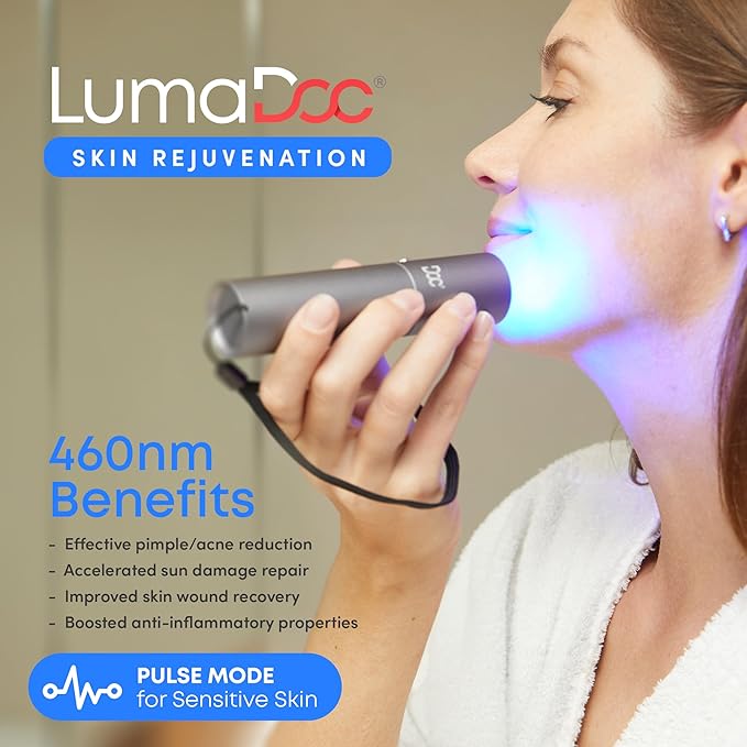 FSA-HSA Eligible Red Light Therapy Torch with Blue and Near Infrared Light, Effective Treatment Device for Body, Face, Neck, Back, 460nm 630nm 660nm 850nm and 940nm