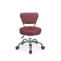 MAYAKOBA Dayton Pedicure Stool (Red) Pneumatic, Adjustable Height, Perfect for Nail Salon, Pedicure spa