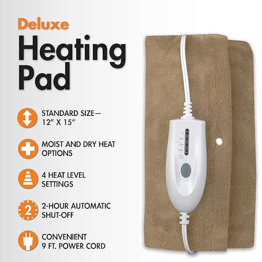 Deluxe Heating Pad Moist/Dry Heat Therapy