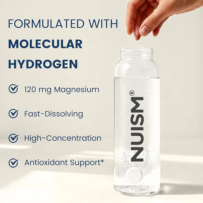 Hydrogen Water Tablets with Magnesium,Hydrogen Tablets for Drinking Water,Antioxidant and Cellular Health Support, H2 Molecular Tabs,90 Tablets