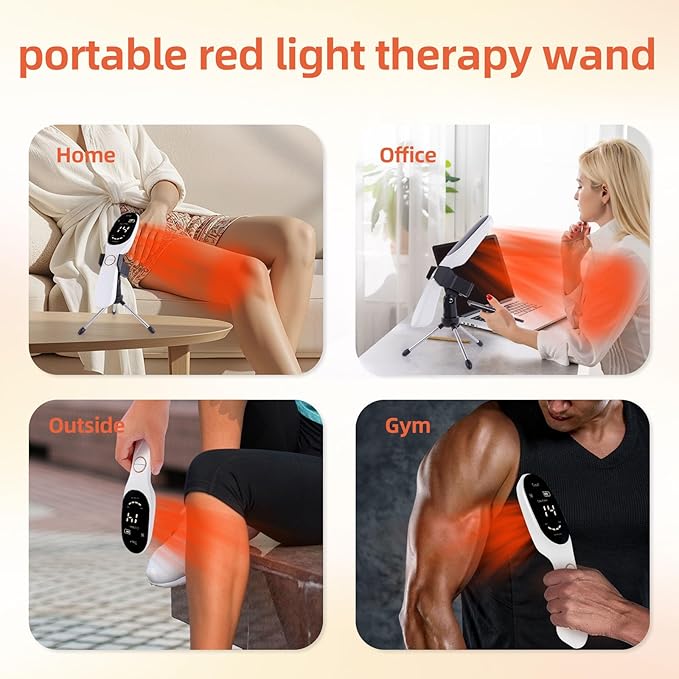Cold Laser Therapy Device – Low Level Laser Therapy (LLLT) Wand 3x808nm + 18x650nm, Handheld Red & Infrared Light Therapy for Humans & Pets – Red Light Therapy for Dogs & Cats, Joint & Muscle Relief