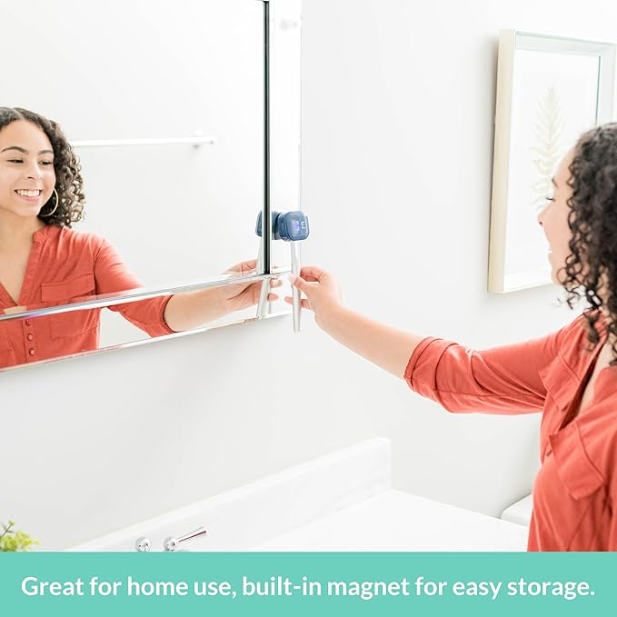 Bril UV-C Toothbrush Sanitizer – Portable Cleaner & Travel Toothbrush Holder – 3-Minute Sanitizing Cycle with Rechargeable Battery, Magnetic Holder & Mounting System - Durable, Universal Fit – Navy