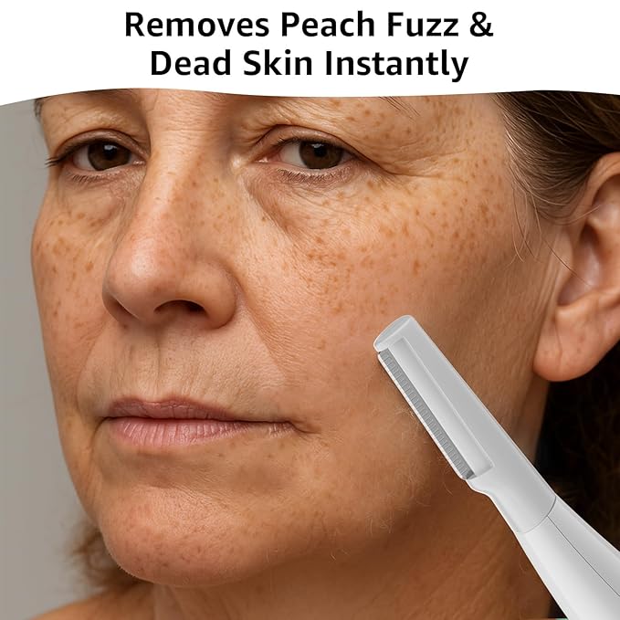 Sonic Dermaplane Razor for Women Face,Women’S Facial Exfoliation & Peach Fuzz Hair Removal System,Anti-Aging–3 Speeds–8 Dermaplaning Blades–Rechargeable,Sonic Dermaplaning Tool
