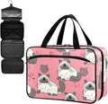 Fustylead Cute Cartoon Himalayan Cat Large Medical Storage Bag with Zipper Empty First Aid Bag Trauma Kit for Traveling Hiking Camping Backpacking