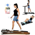 Ksports Walking Pad & Folding Treadmill – 2.5HP, Sit-Ups Mat, Bluetooth App, Portable Wheels | Incline, Desk, Dual Displays, 308 lbs & 265lbs Capacity