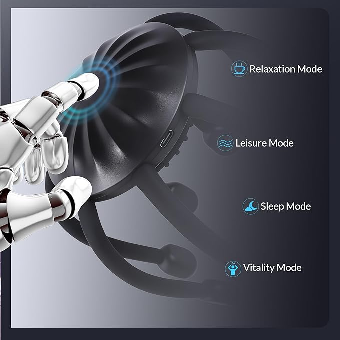 Electric Scalp Massager, 360° Octopus Head Massager Automatic 4 Modes Scalp Stress Relax Device-8 Heads
