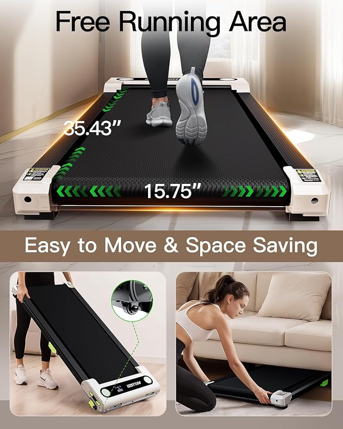 Walking Pad with Incline, Akluer Incline Treadmills for Home, 2.5 HP Under Desk Treadmill Small with Remote Control, Walking Pad Small Treadmill with LED Display