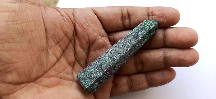 WholesaleGemShop 3 Inch Gemstones Obelisk Tower Jumbo Facet Aura Rock Crystal Natural Polished Earth Wand Spirit