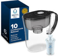 Brita Small 6 Cup Water Filter Pitcher, 1 BritaPlus Filter, Metro, Black (Package May Vary)