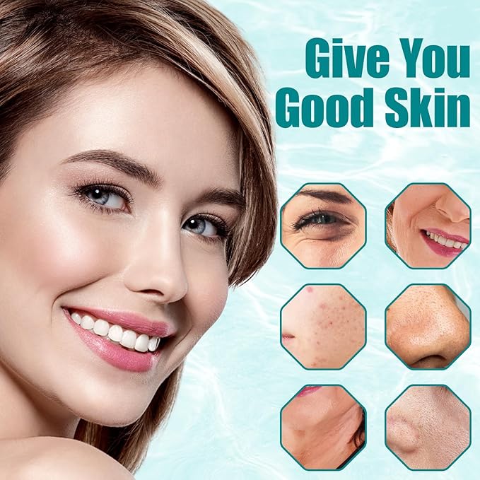High Frequency Facial Wand - TUMAKOU Portable Violet Light High Frequency Facial Skin Machine - with 6 Glass Tubes（White）