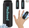 2PCS Finger Sleeves Gel Ice Pack, Lasting Cold Compress Freeze Sleeve, Reusable Finger Brace Ice Packs for Injuries, Arthritis, Tendonitis, Gout, Sprains, Middle Protectors (Black)